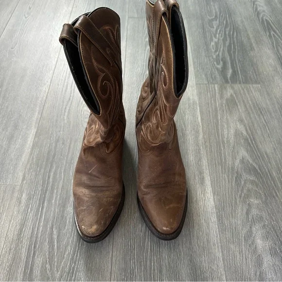 Laredo Womens Bridget Embroidered Round Toe Casual Boots - Brown (Size 9M) - Picture 7 of 8